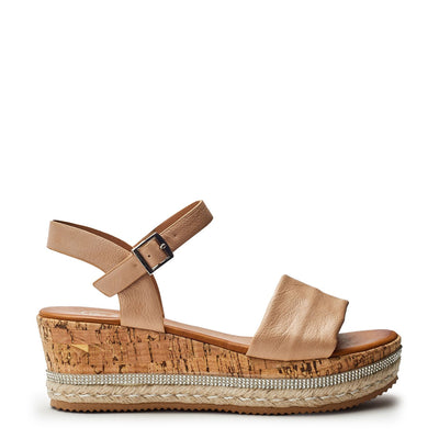 Solelii Beige Porvair Sandals