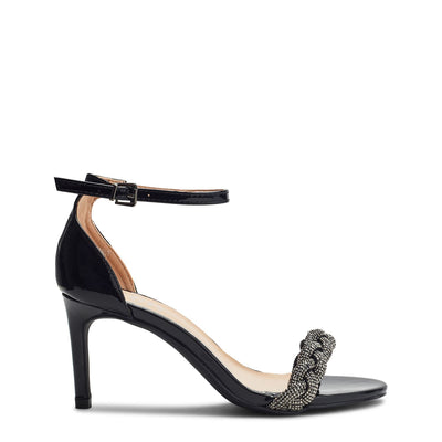 Sonnia Black Porvair Sandals
