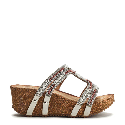 Sorrel Beige Alcantara Sandals