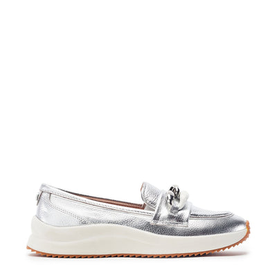 Sorrento Silver Leather Shoes