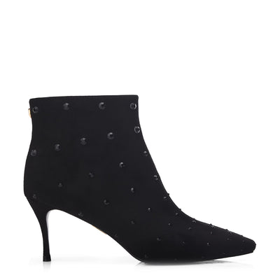 Wenoa Jet Black Alcantara Boots