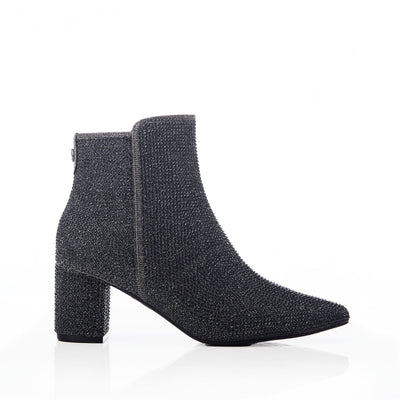 Xiomara Pewter Textile Boots