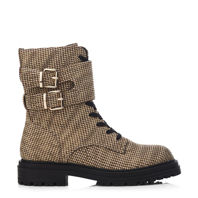 Zori Gold Textile Boots